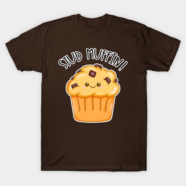 Kawaii Chocolate Chip Stud Muffin T-Shirt by bolincradleyart